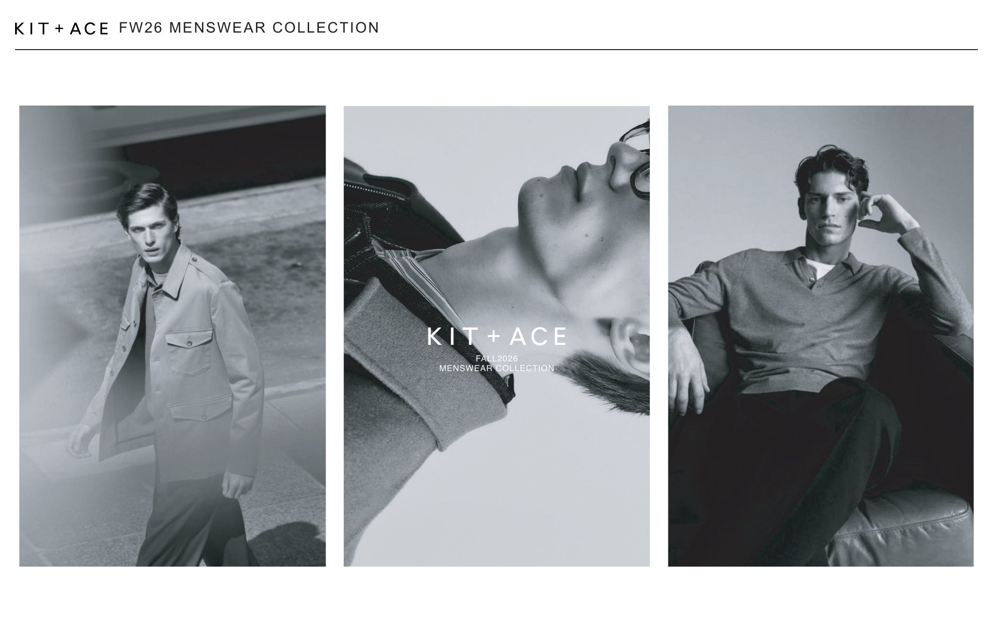 Kit + Ace FW26 Menswear Collection